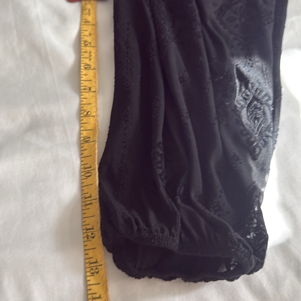 Sheer Black Women's Top by Torrid, Cinched Waist, Dress up or Wear with Jeans! - Picture 13 of 13